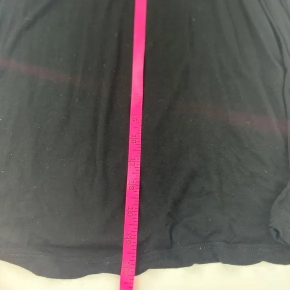 Earthbound Black Viscose Dress W/ Gold Accent Elastic Waist -Size medium - Picture 7 of 9